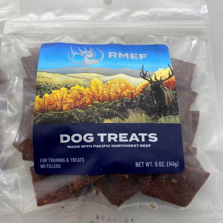 Dog Treats - Beef Heart with Beef - RMEF - 5oz Bag - 5-Pack